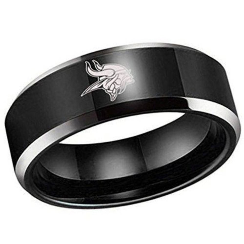 Minnesota Vikings Stainless Steel Band Ring